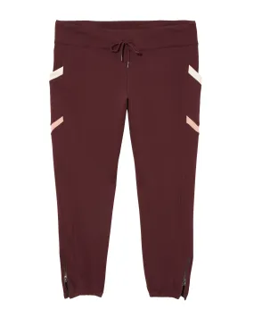 Mulberry Jogger | Burgundy / White