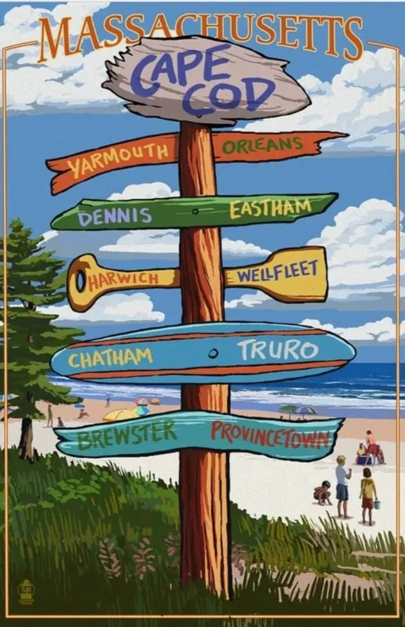 1000 Piece Puzzle, Cape Cod Destination Signpost