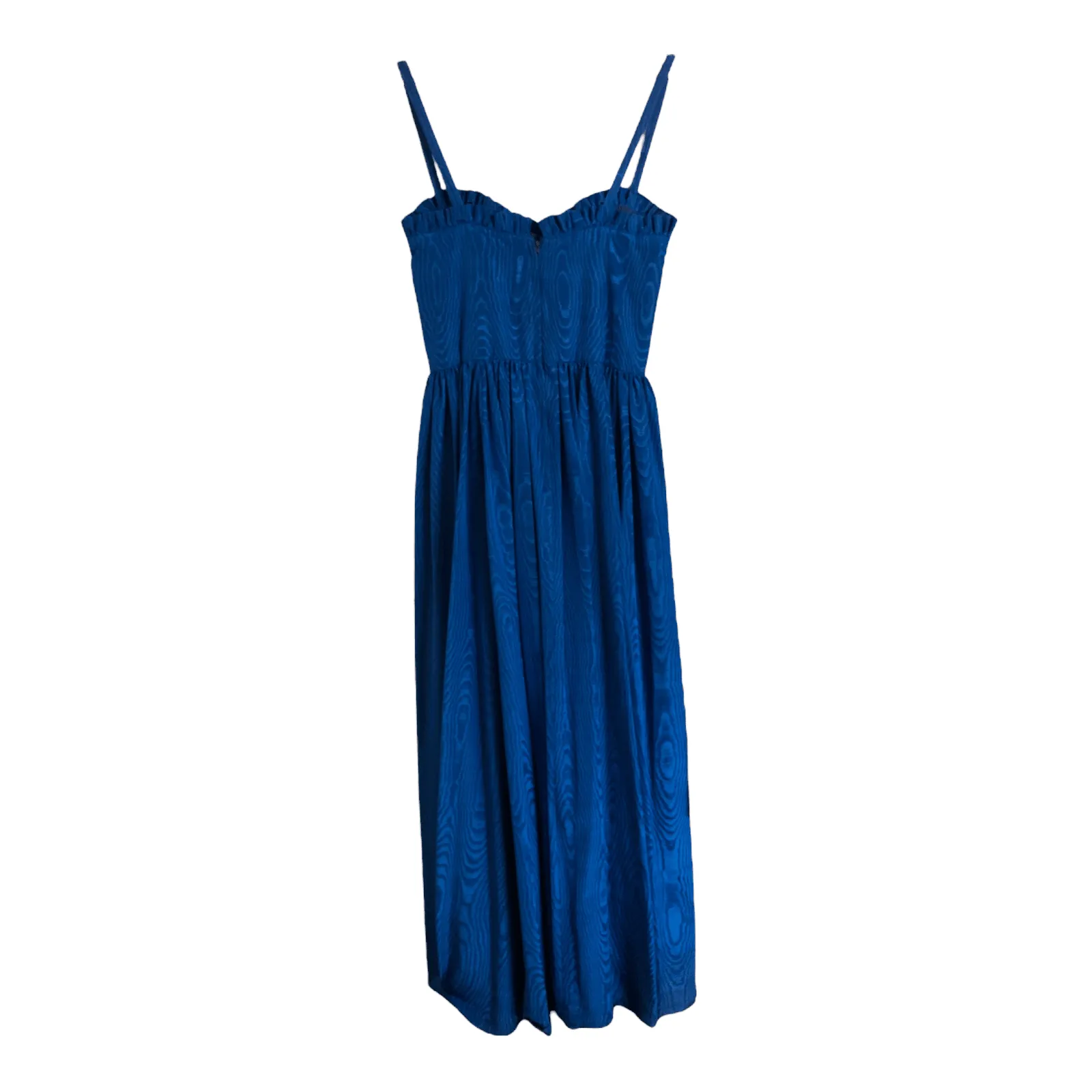 A Cut Above Vintage Sleeveless Summer Maxi Dress Electric Blue UK Size 8-10