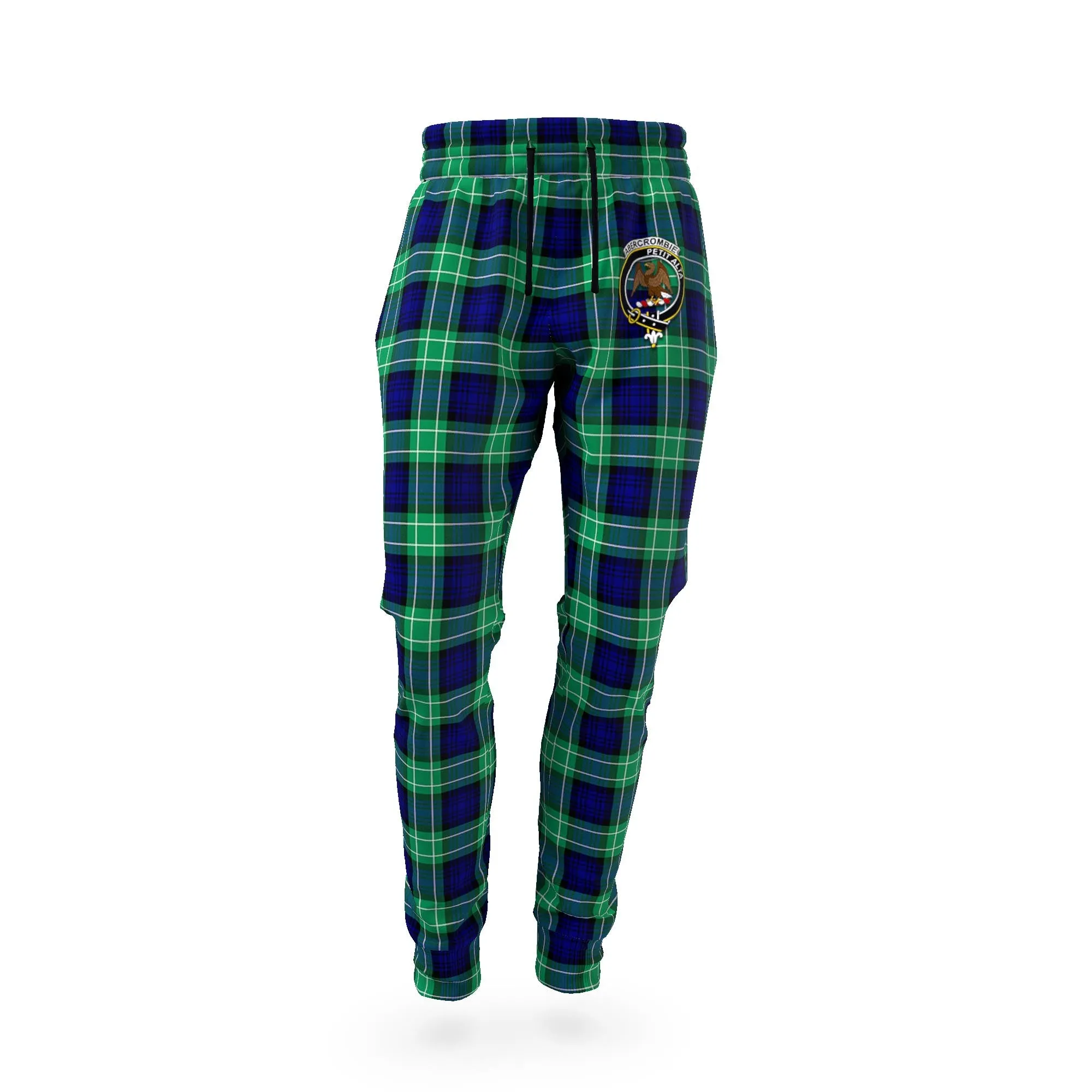 Abercrombie Tartan Joggers Pants with Family Crest