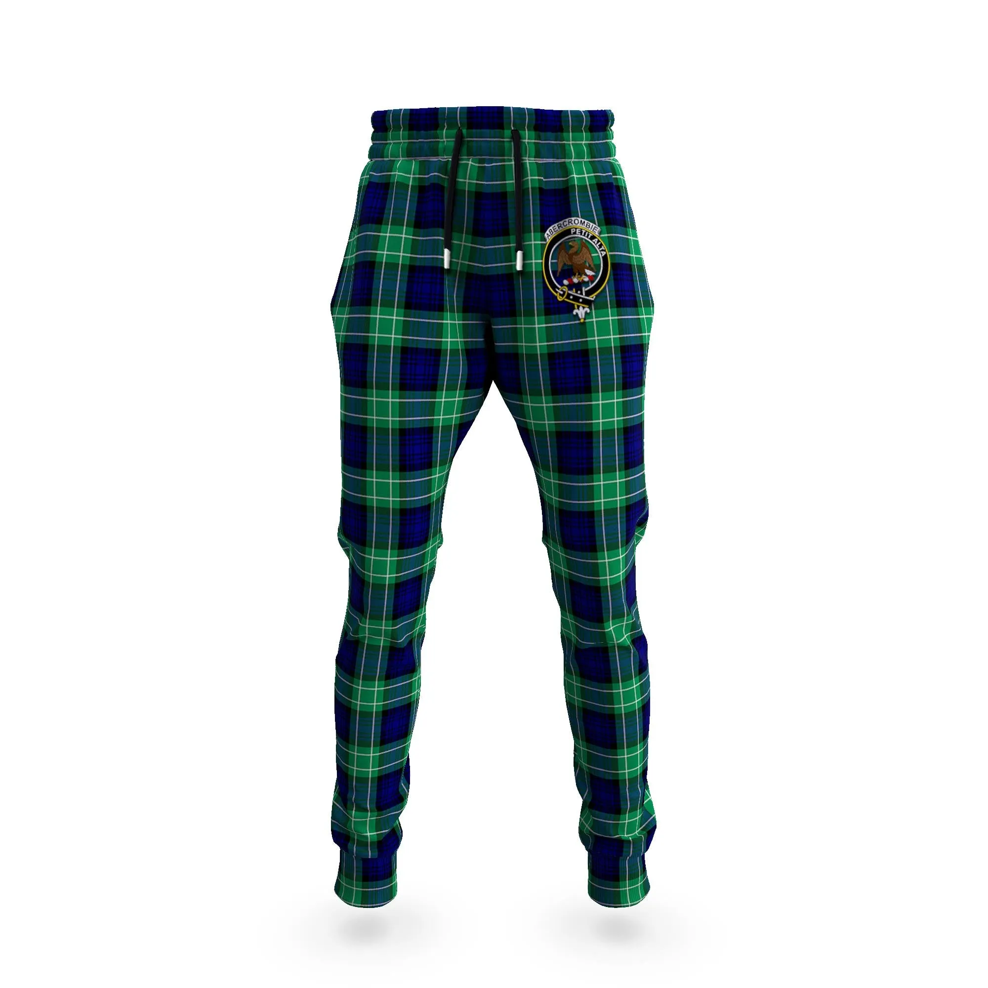 Abercrombie Tartan Joggers Pants with Family Crest