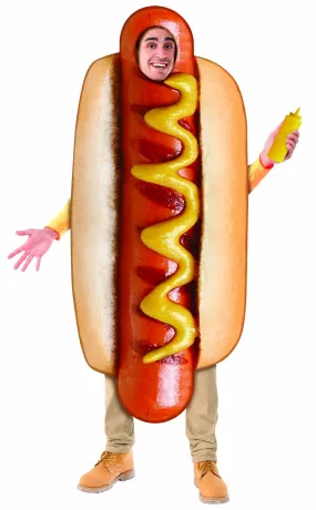 Adults Photo Real Hot Dog Costume