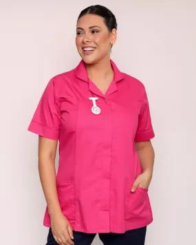 Alcott Ladies Healthcare Tunic - Bright Pink / Bright Pink