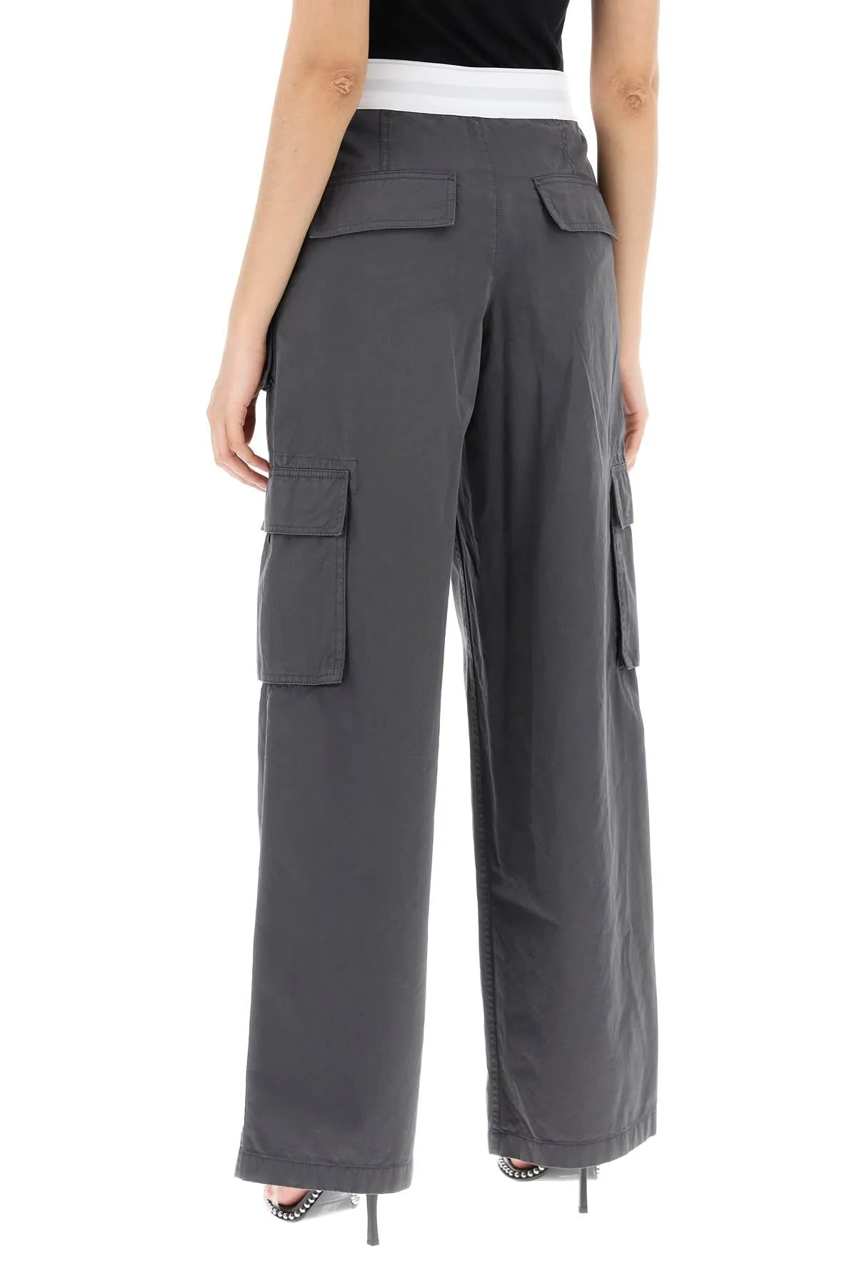 Alexander Wang Rave Cargo Pants With Elastic Waistband (Size - 10)