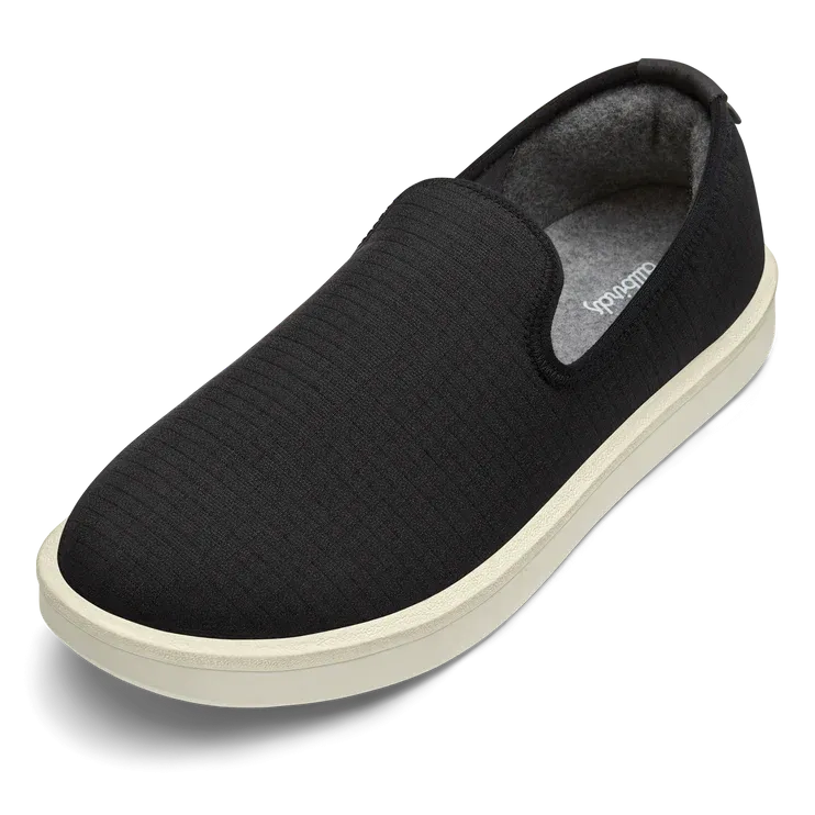 Allbirds - Women's Women's Wool Lounger Woven - Natural Black (Natural White Sole) EX