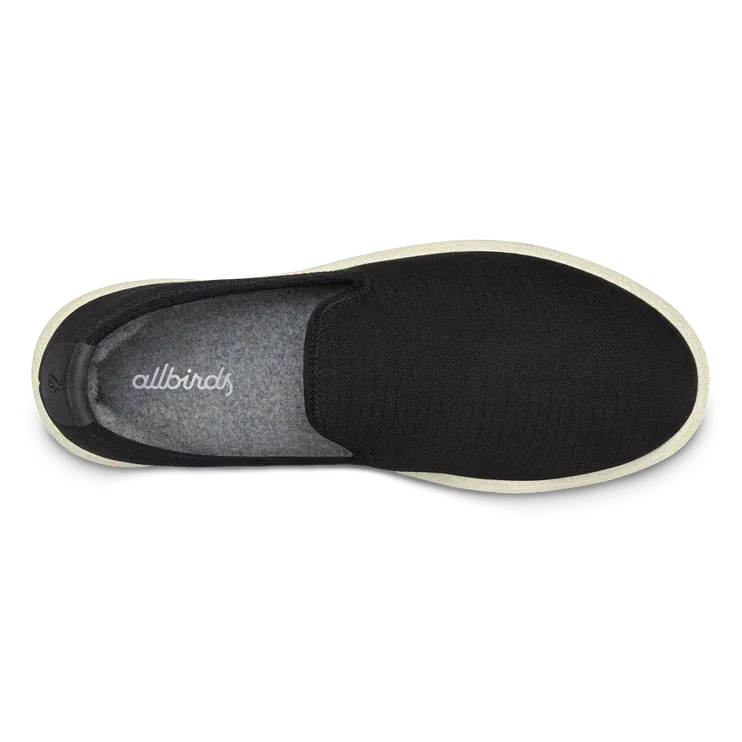 Allbirds - Women's Women's Wool Lounger Woven - Natural Black (Natural White Sole) EX