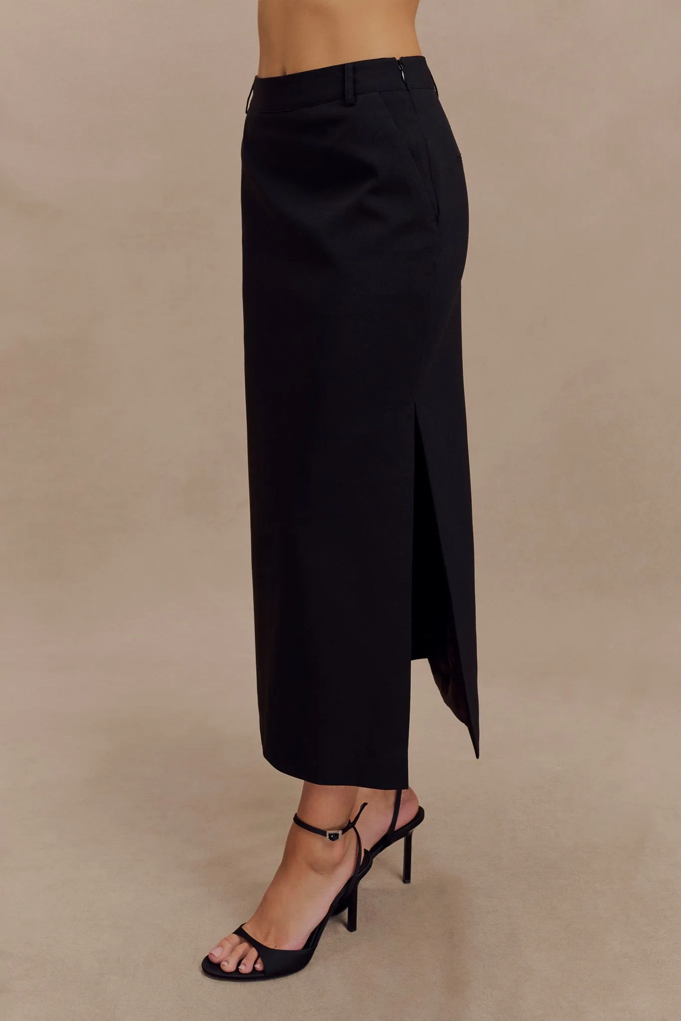 Ambrose Midi Skirt - Black