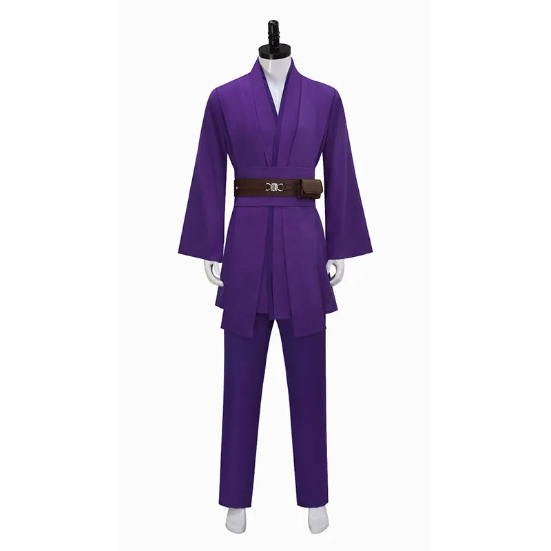 Anakin Purple Tunic Suit Star Wars Anakin Skywalker Cosplay Costume Halloween Outfit Becostume