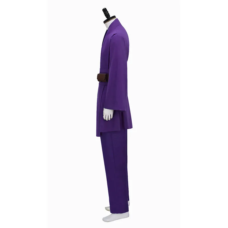 Anakin Purple Tunic Suit Star Wars Anakin Skywalker Cosplay Costume Halloween Outfit Becostume