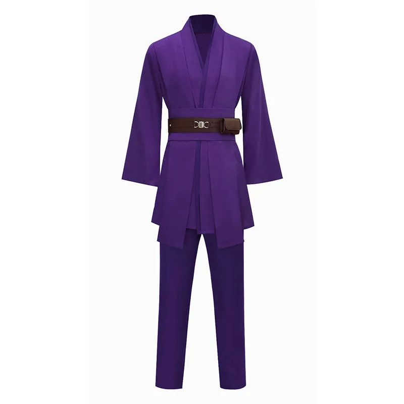 Anakin Purple Tunic Suit Star Wars Anakin Skywalker Cosplay Costume Halloween Outfit Becostume