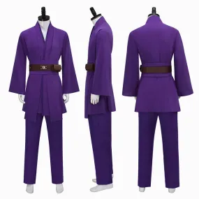 Anakin Purple Tunic Suit Star Wars Anakin Skywalker Cosplay Costume Halloween Outfit Becostume