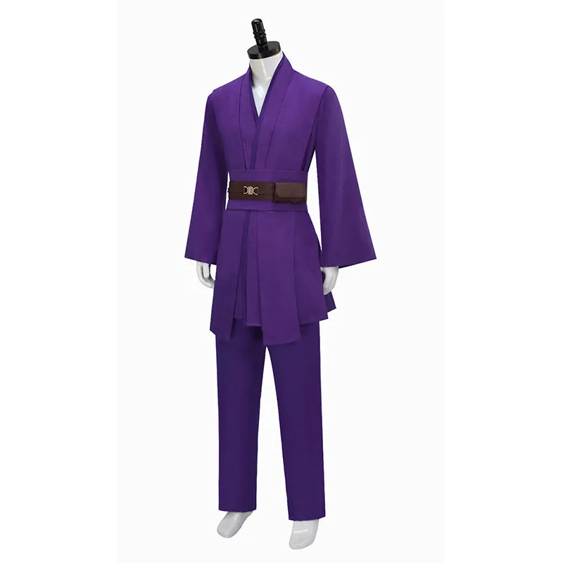 Anakin Purple Tunic Suit Star Wars Anakin Skywalker Cosplay Costume Halloween Outfit Becostume