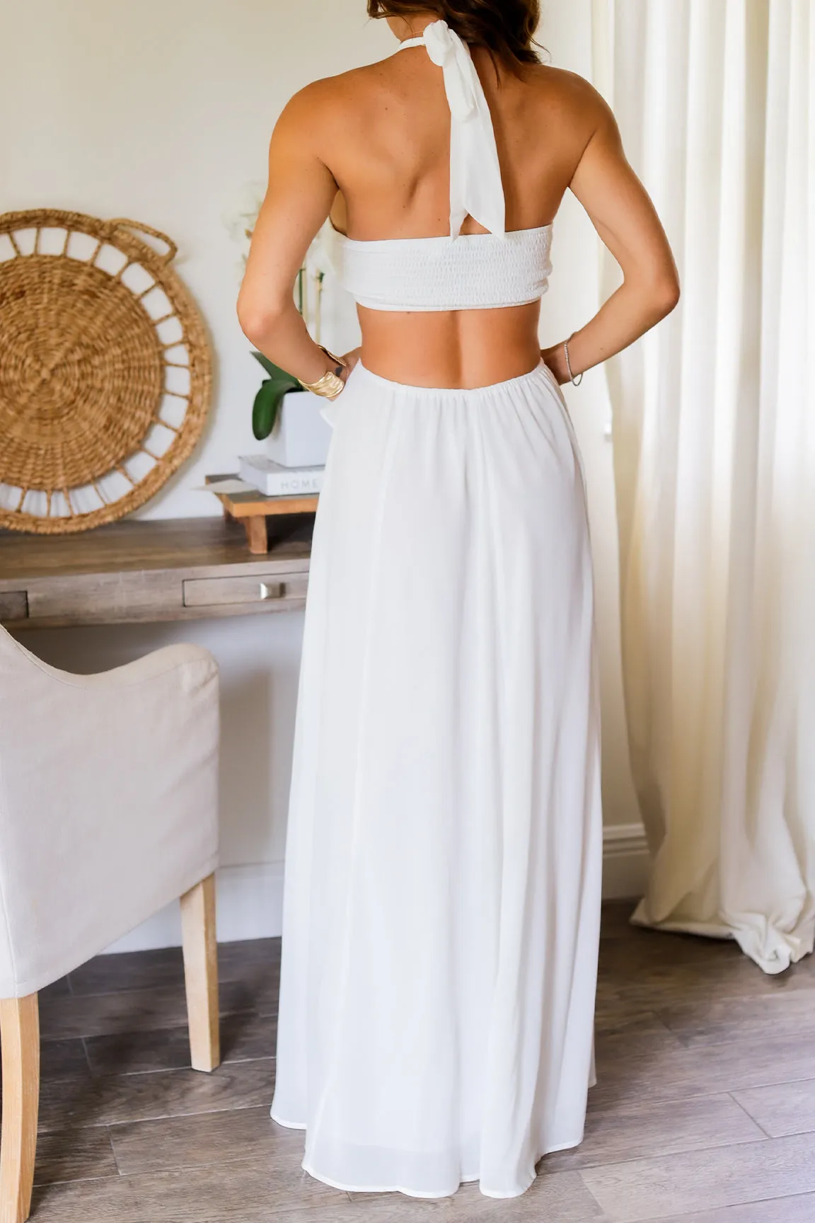 Ania Maxi Dress- White