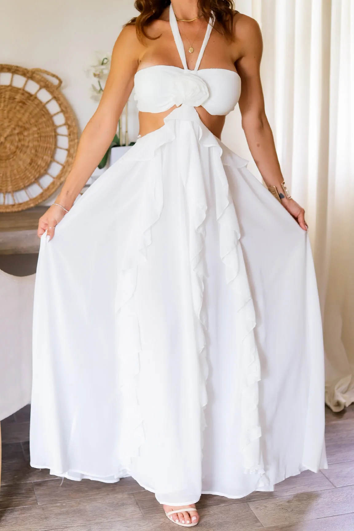 Ania Maxi Dress- White