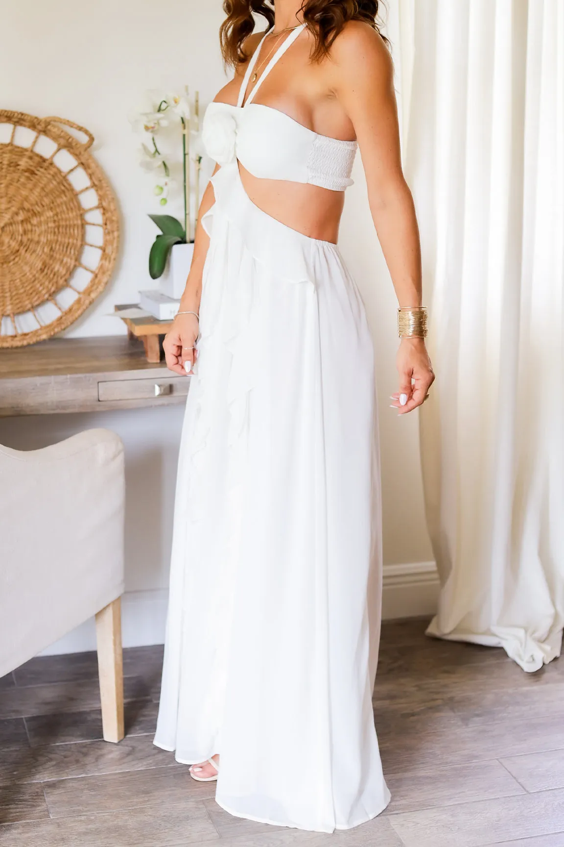 Ania Maxi Dress- White