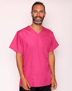 Aria Unisex Lightweight Scrub Tunic - Magenta