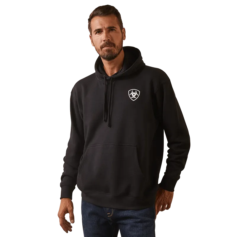 Ariat Men's Shield Logo Mexico Black Hoodie