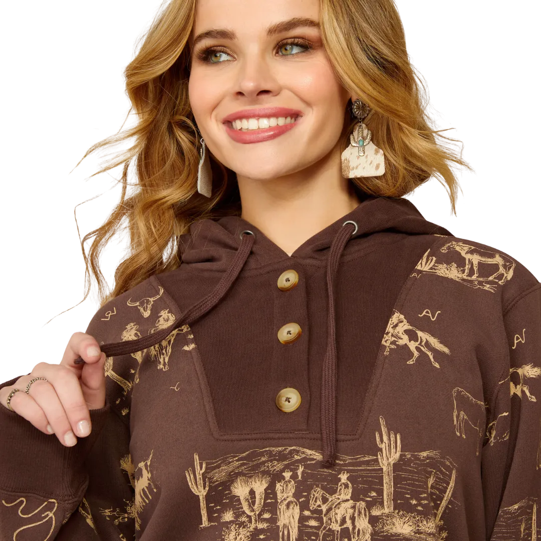 Ariat Women's Ranchin Print Hoodie