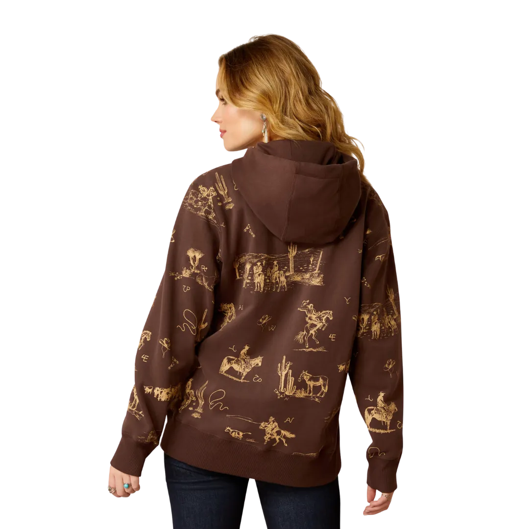 Ariat Women's Ranchin Print Hoodie