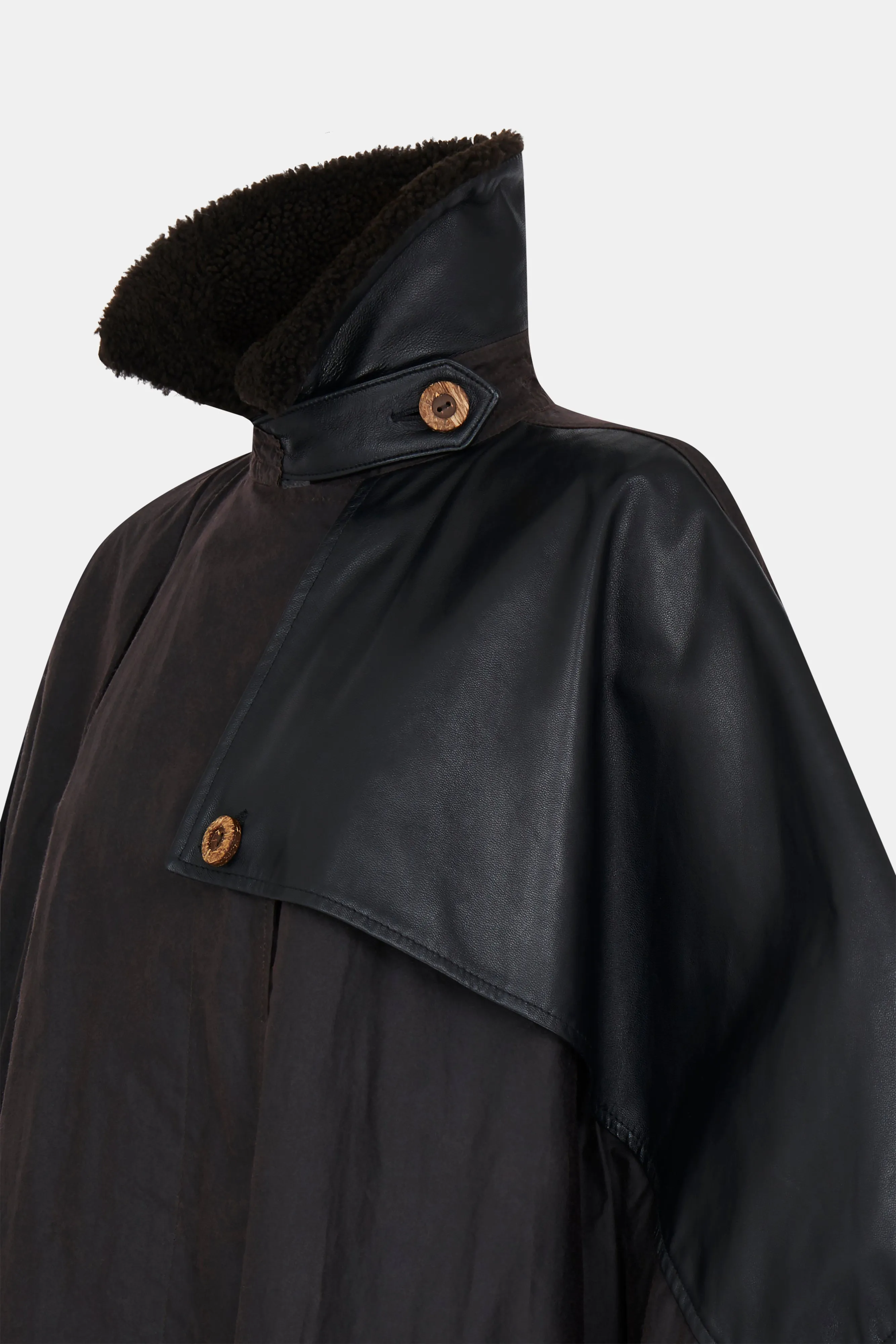 Aubergine Waxed Storm Coat