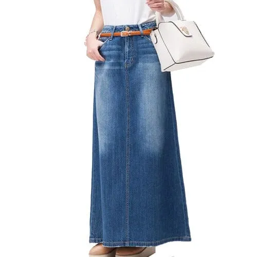 Belinda Denim Maxi Skirt