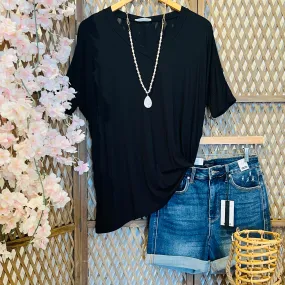 Black Be Chic Tunic Tops