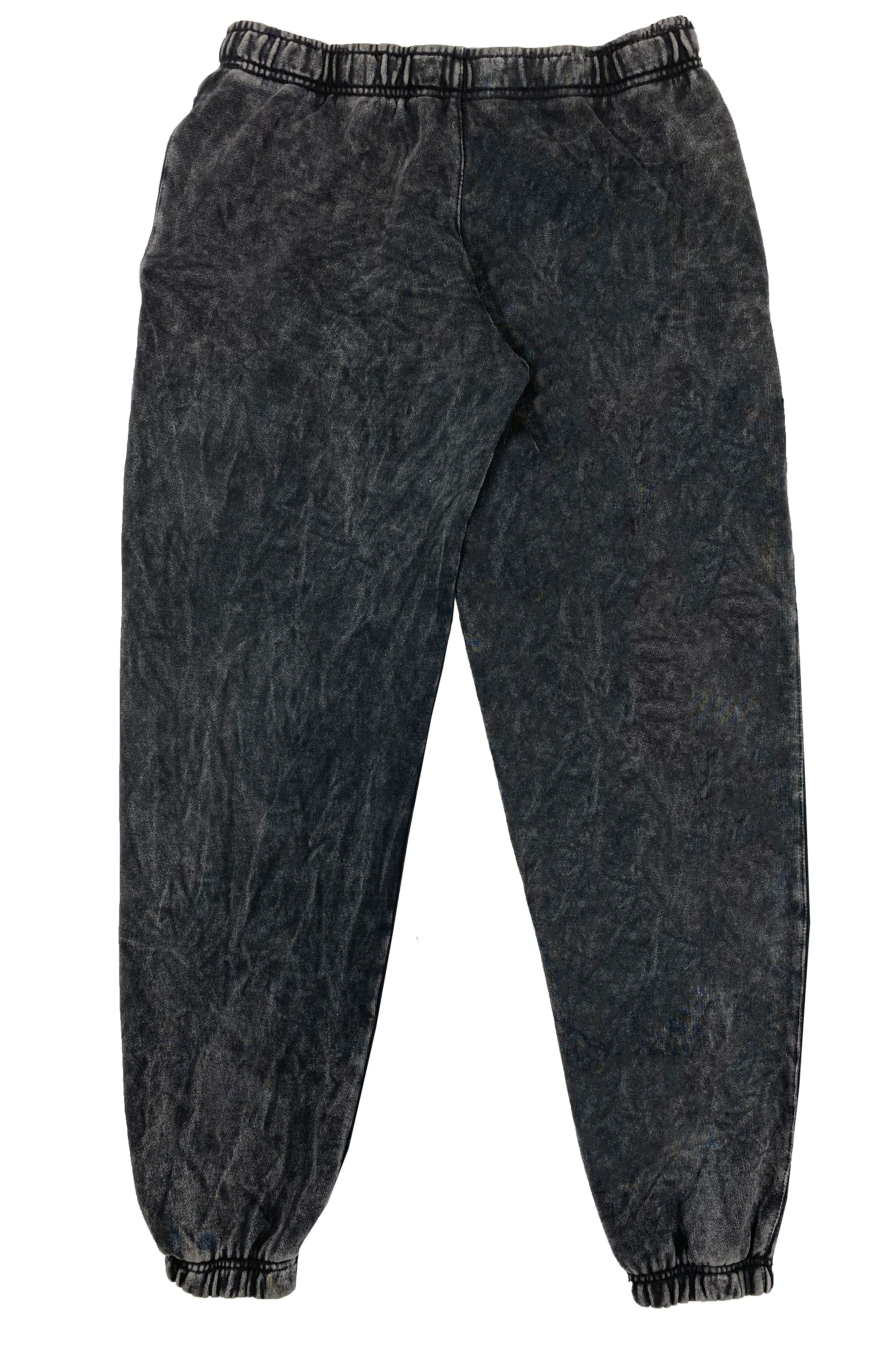 Black Mineral Wash Joggers