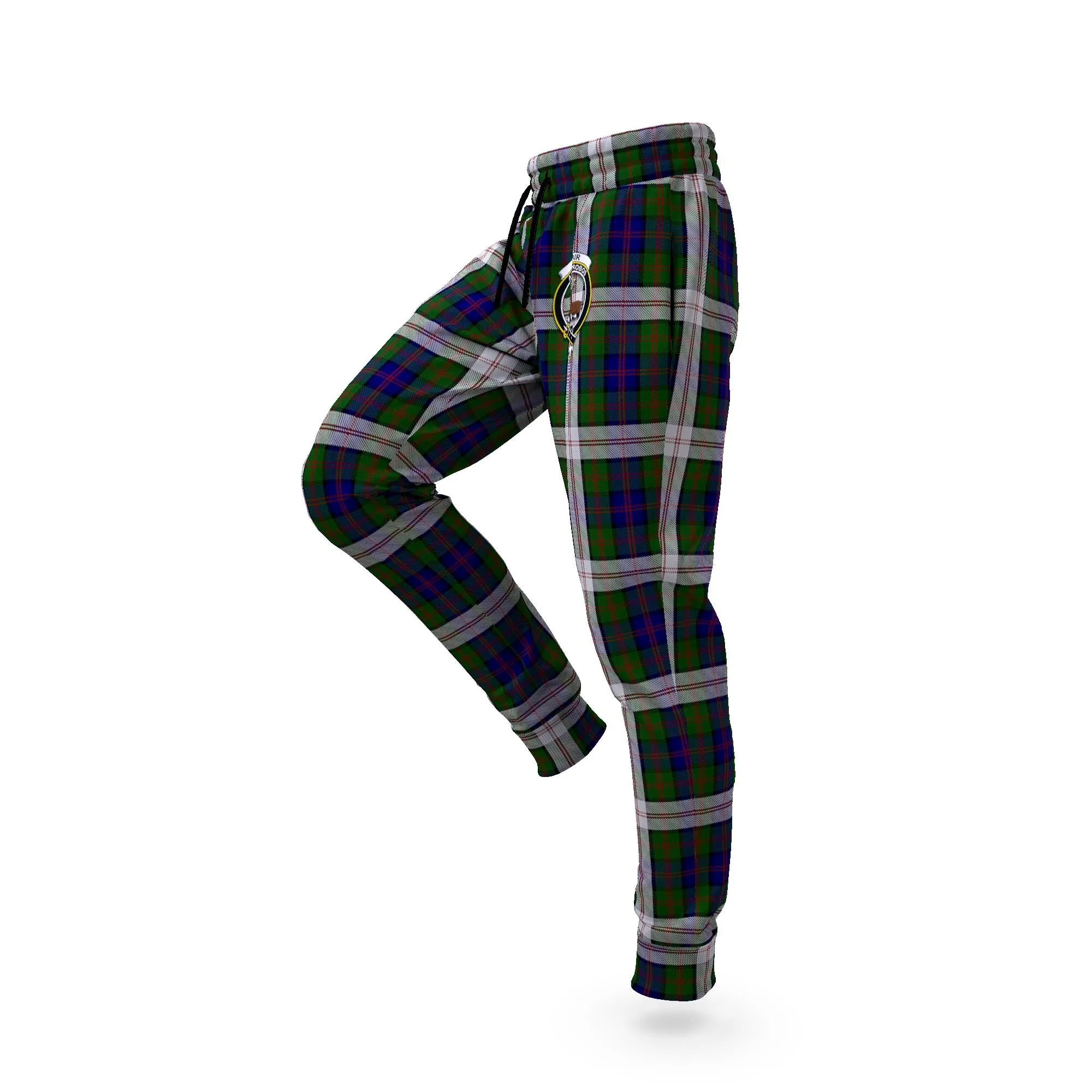 Blair Dress Tartan Joggers Pants with Family Crest