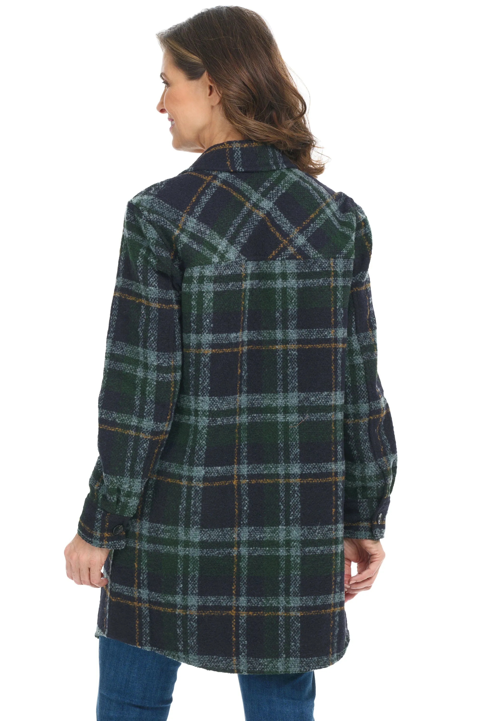 Bouclé Plaid Jacket