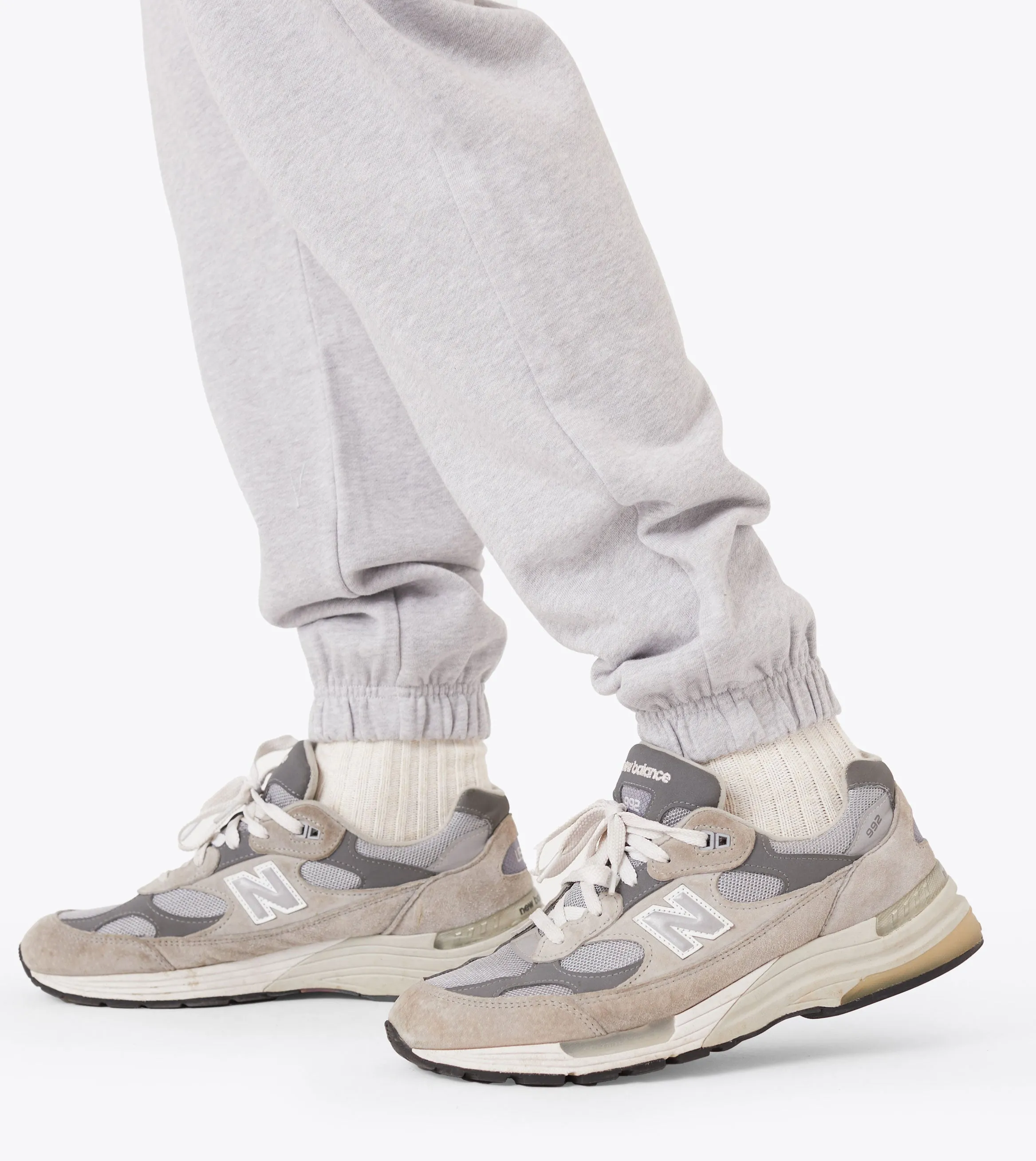 Box Fleece Jogger Grey Marle