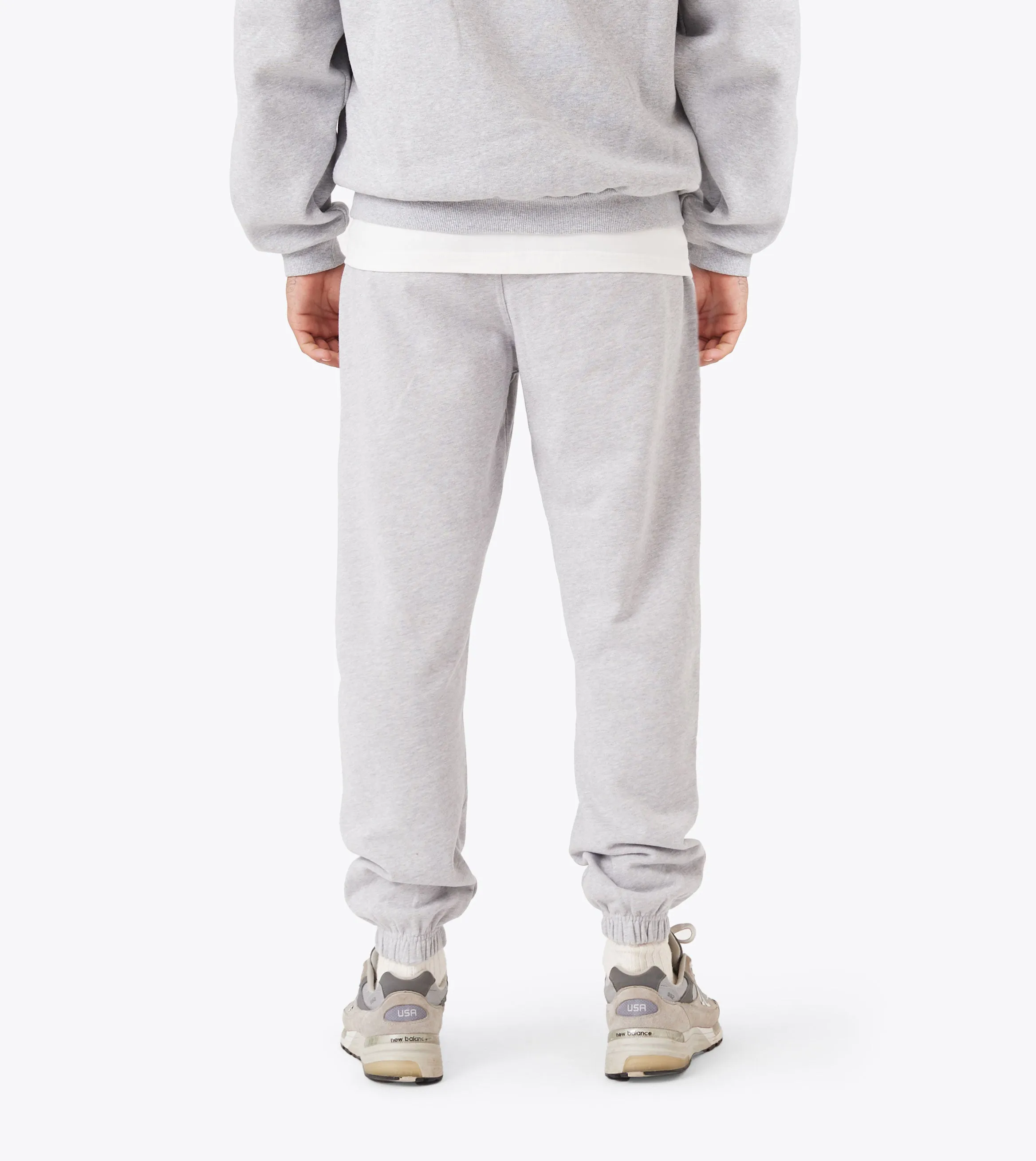 Box Fleece Jogger Grey Marle