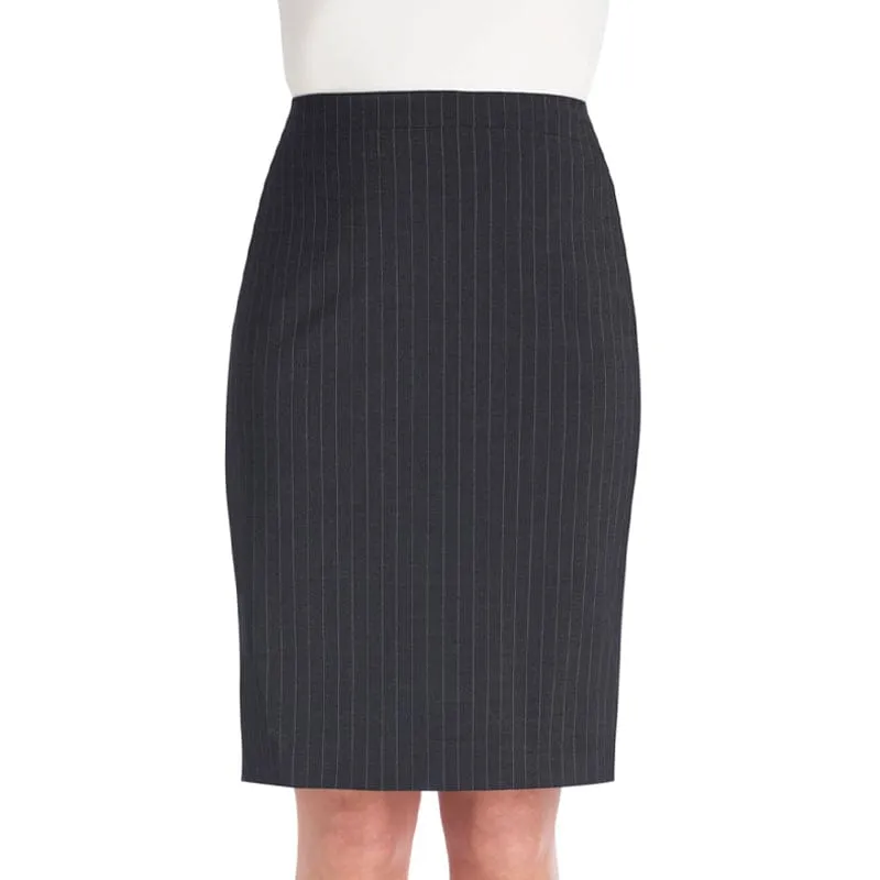 Brook Taverner Numana Straight Skirt - Charcoal