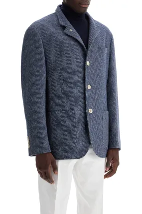 Brunello Cucinelli Wool, Silk And Cashmere Chevron Coat