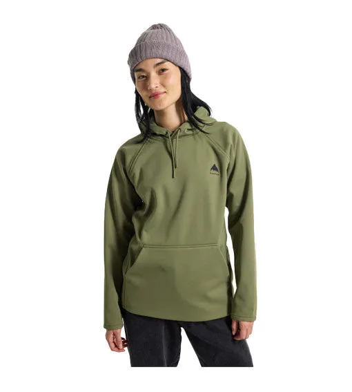 Burton Women's Crown Weatherproof Pullover Fleece Forest Moss 2025