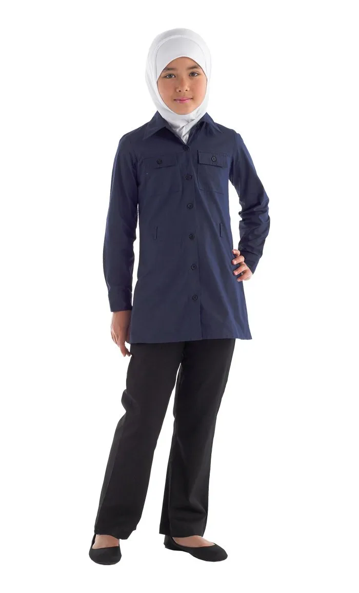 Button Down Uniform Tunic- Kids Sizes