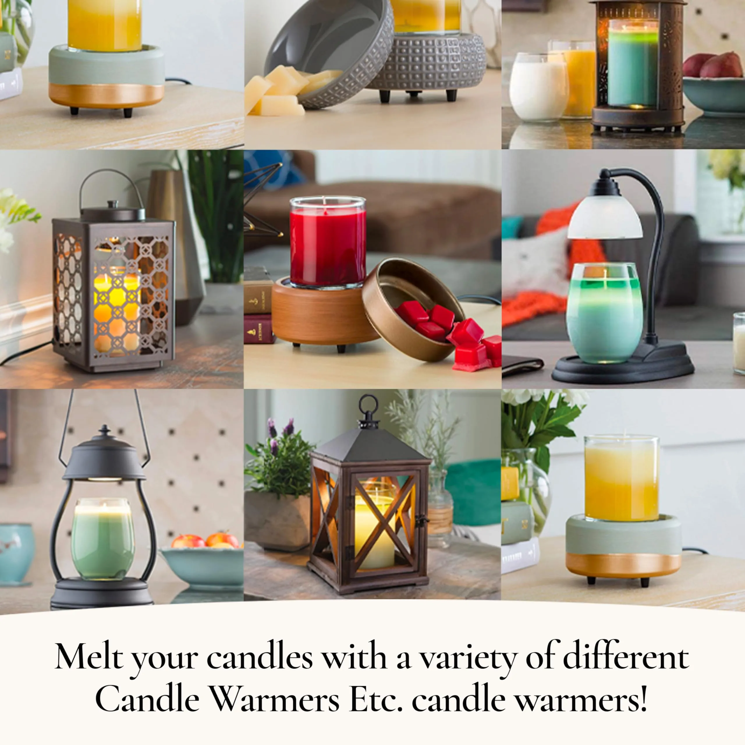 CANDLE WARMERS ETC Pluggable Fragrance Warmer- Decorative Plug-in for Warming Scented Candle Wax Melts and Tarts or Essential Oils Fitted with UK 3 Pin Plug  PICWR