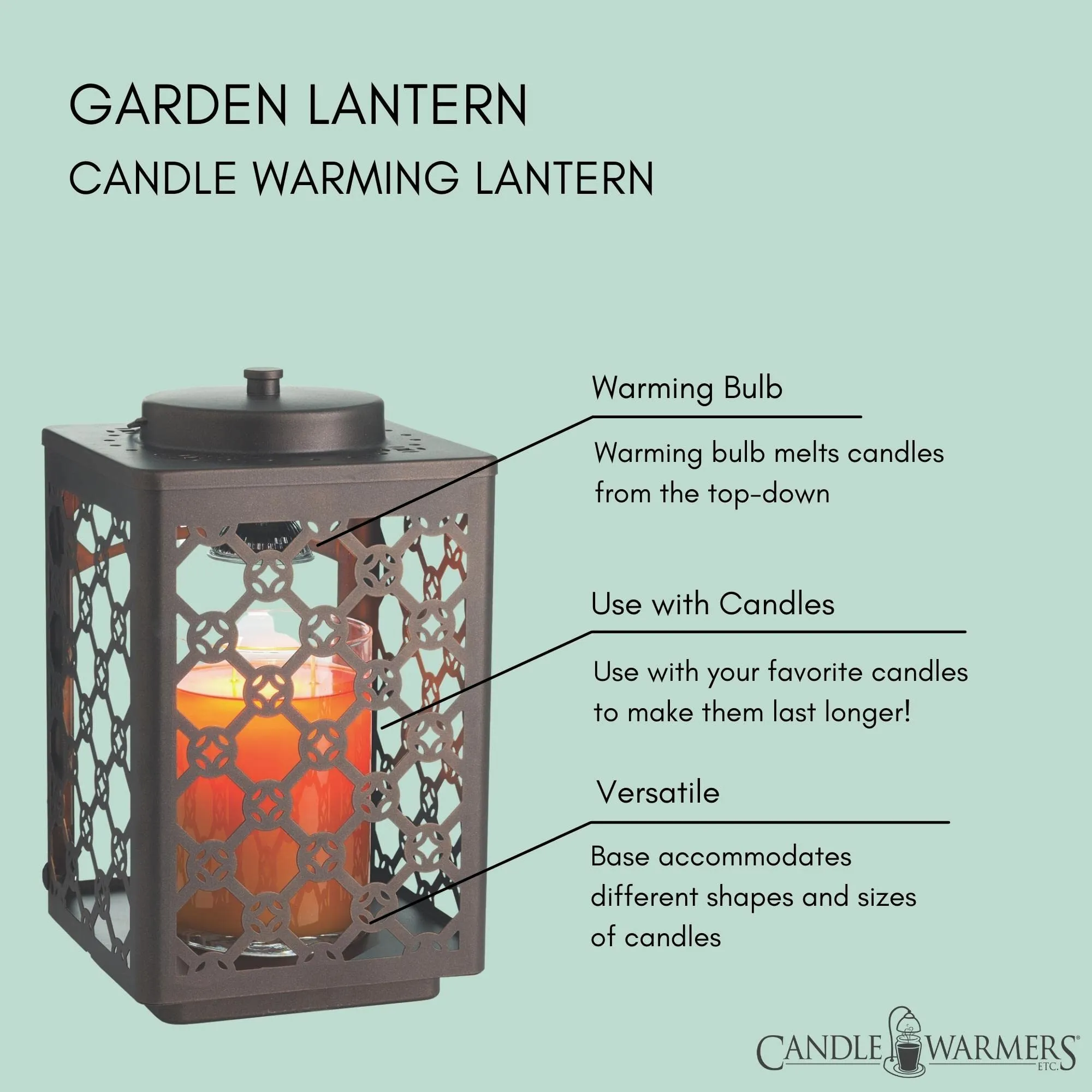 Candle Warmers Garden Candle Warmer Lantern