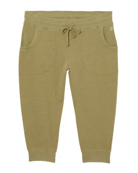 Centre Capri Jogger | Olive Green