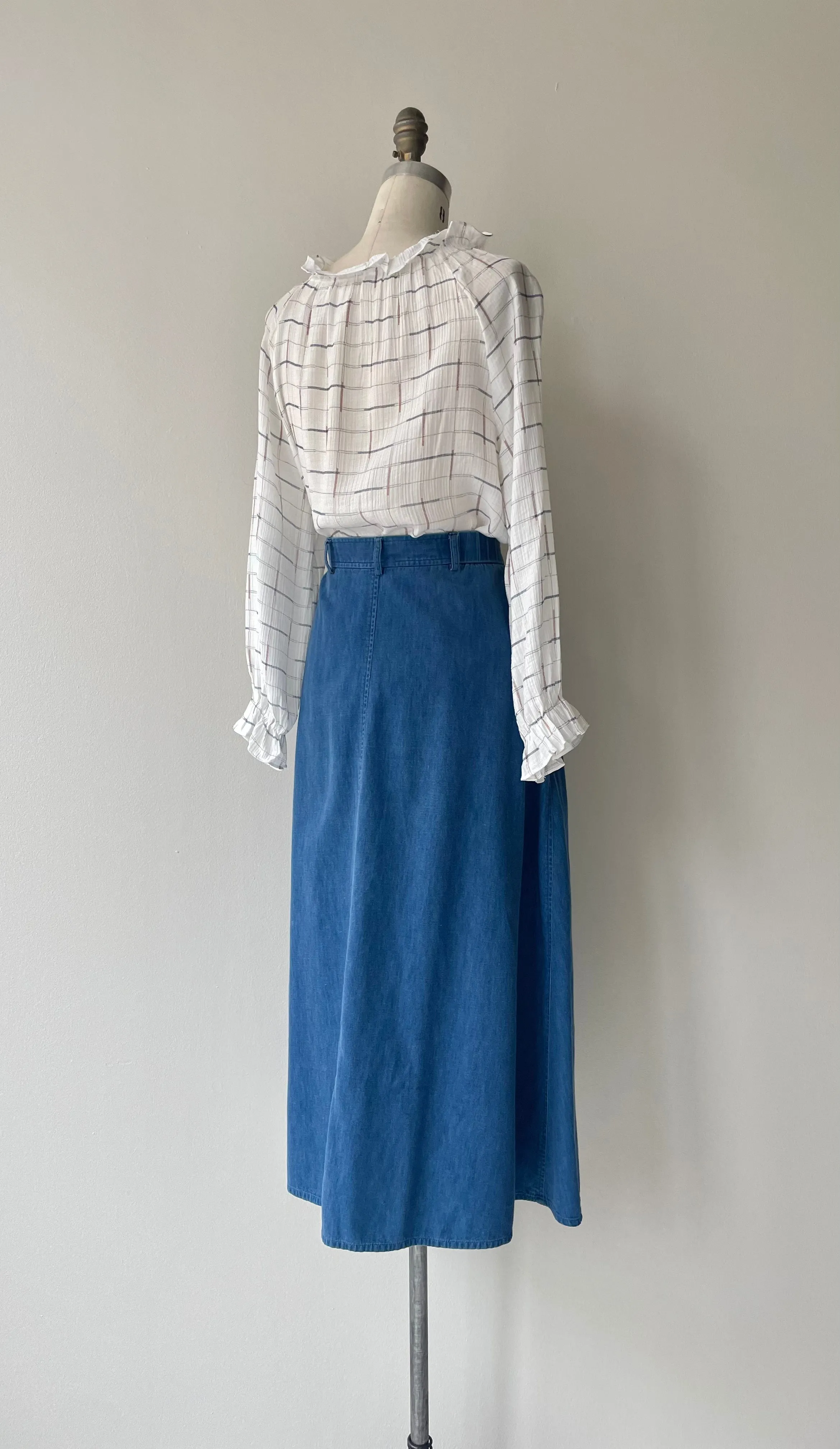 Chambray Trouser Skirt