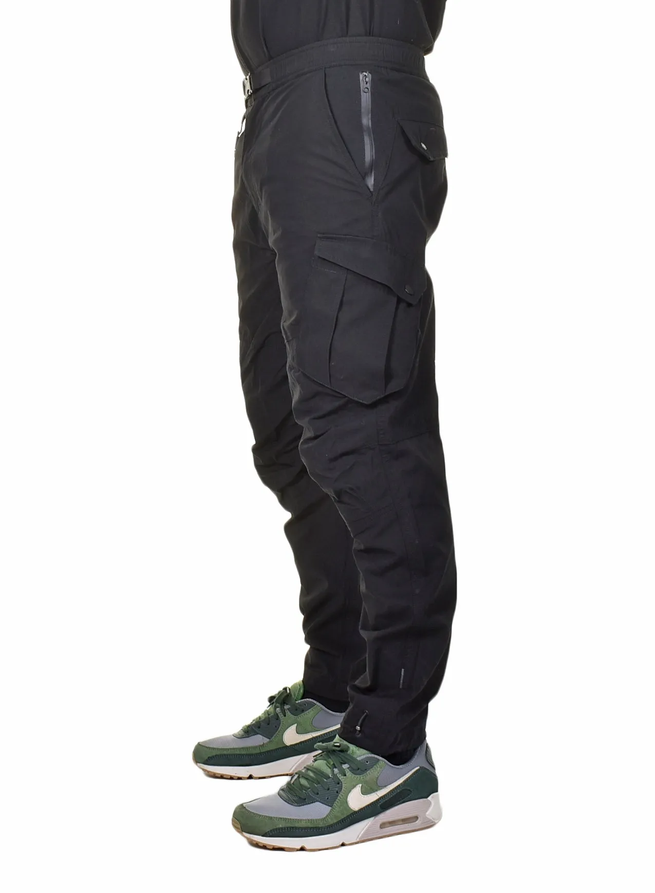 Cordura Nyco Water Repellent Cargo Travel Pants Black