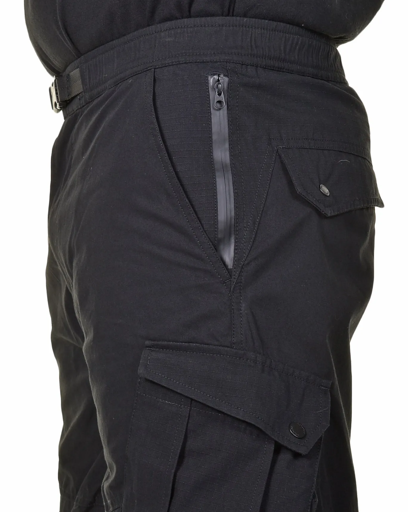 Cordura Nyco Water Repellent Cargo Travel Pants Black