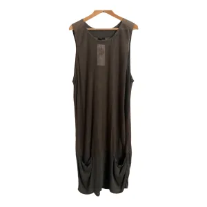 Cos Linen Sleeveless Tunic Dress Taupe Size M/L