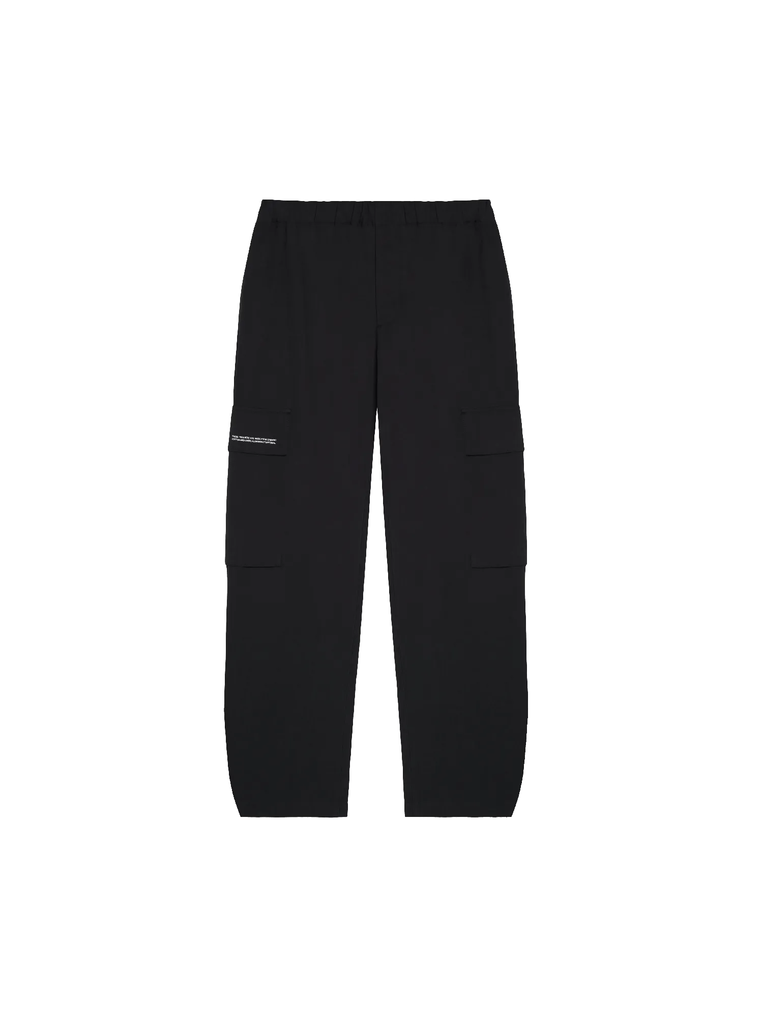 Cotton Linen Cargo Pants—black