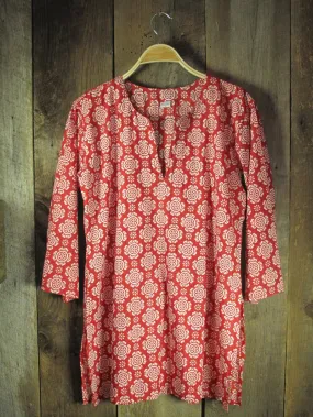 Cotton Tunic Top Tory Red