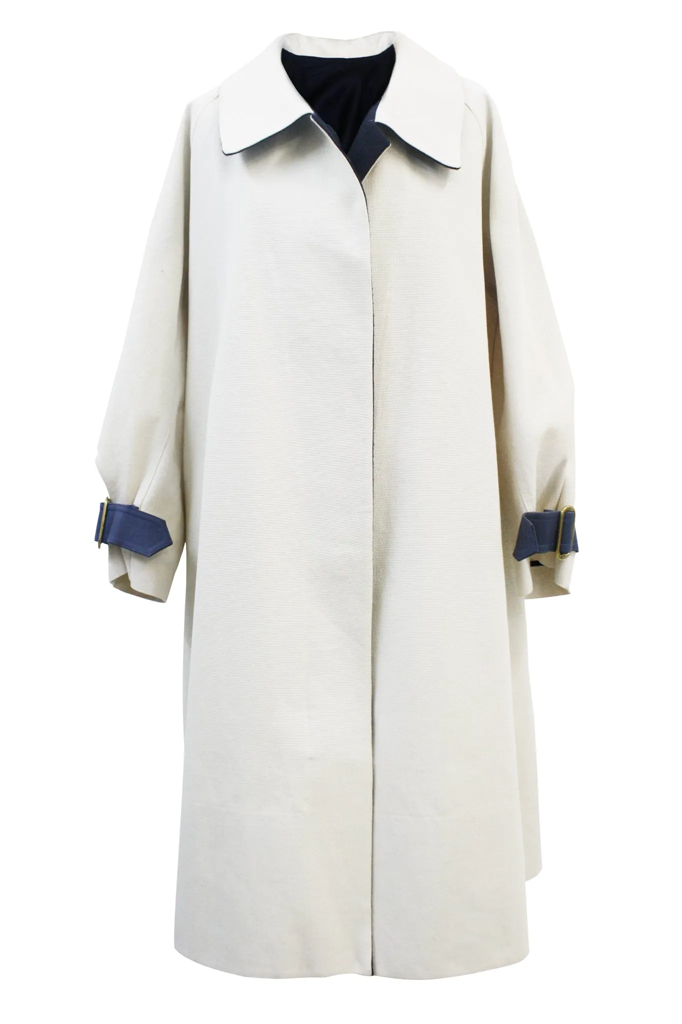 Cream Canvas "Cyrus" Trench Coat