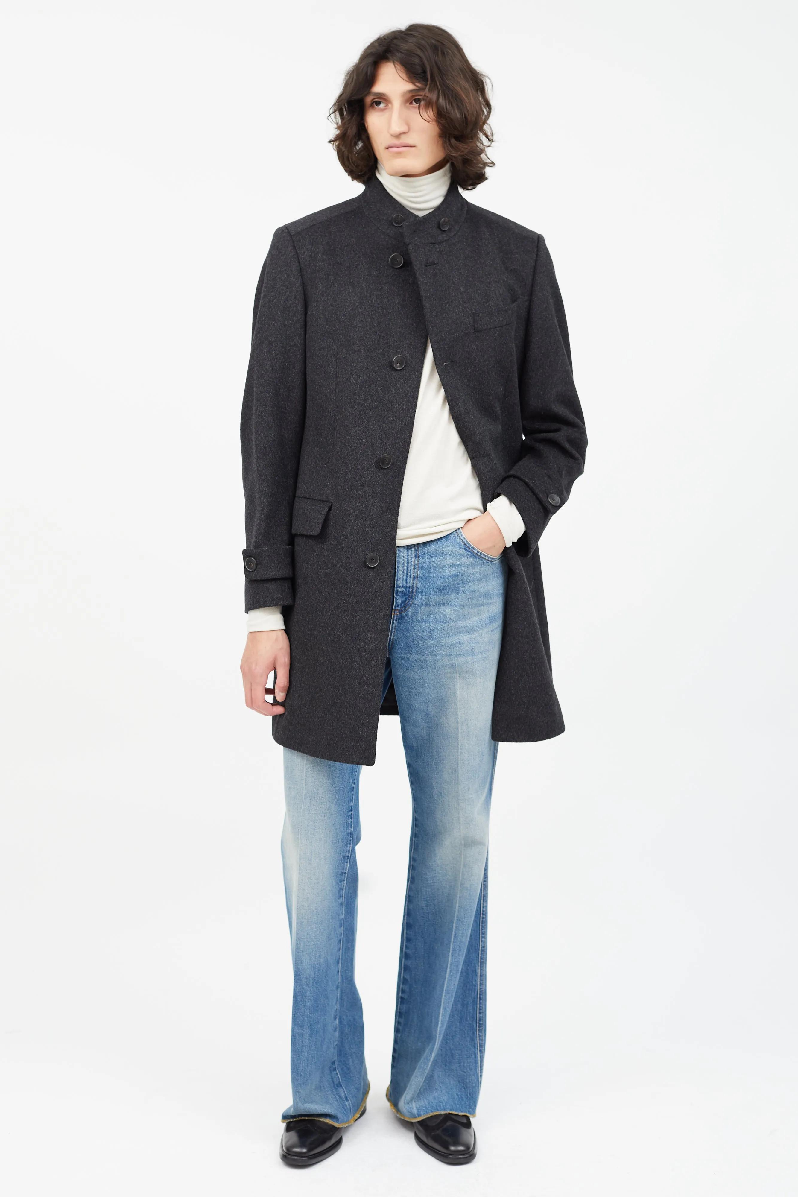 Dark Grey Wool Coat