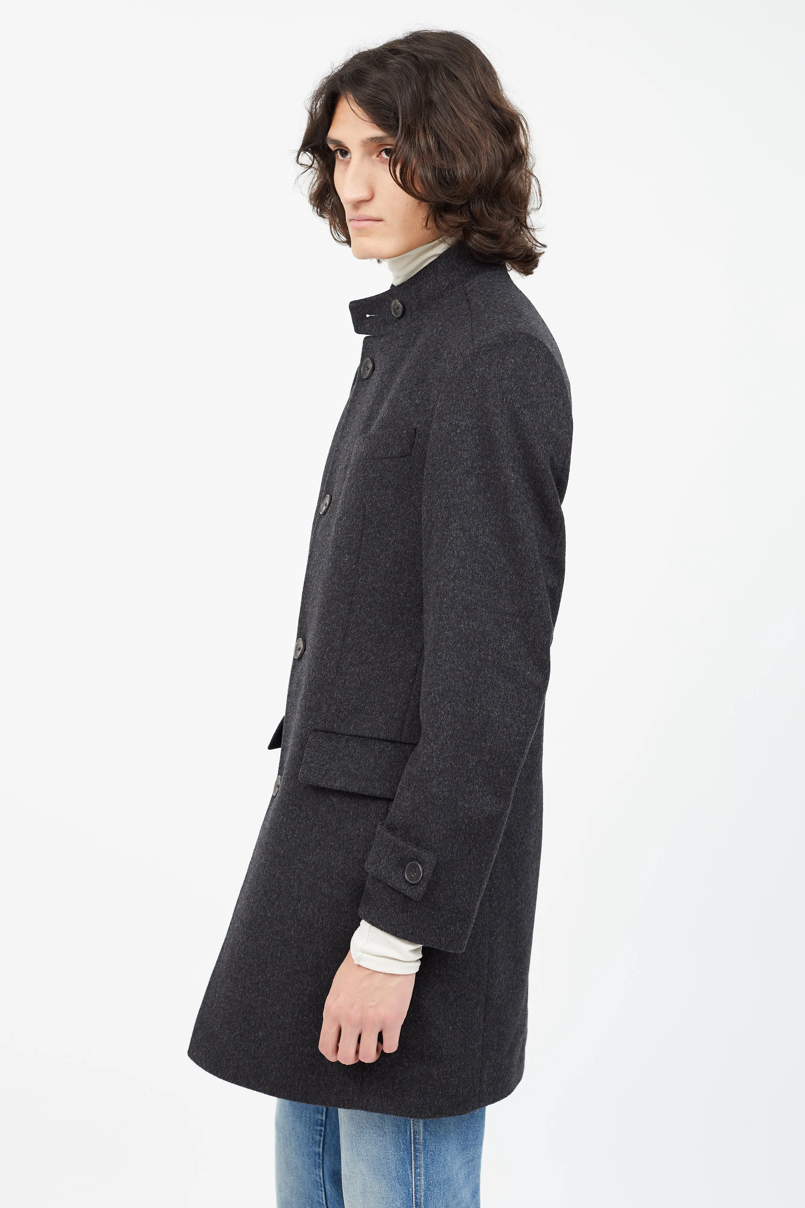 Dark Grey Wool Coat