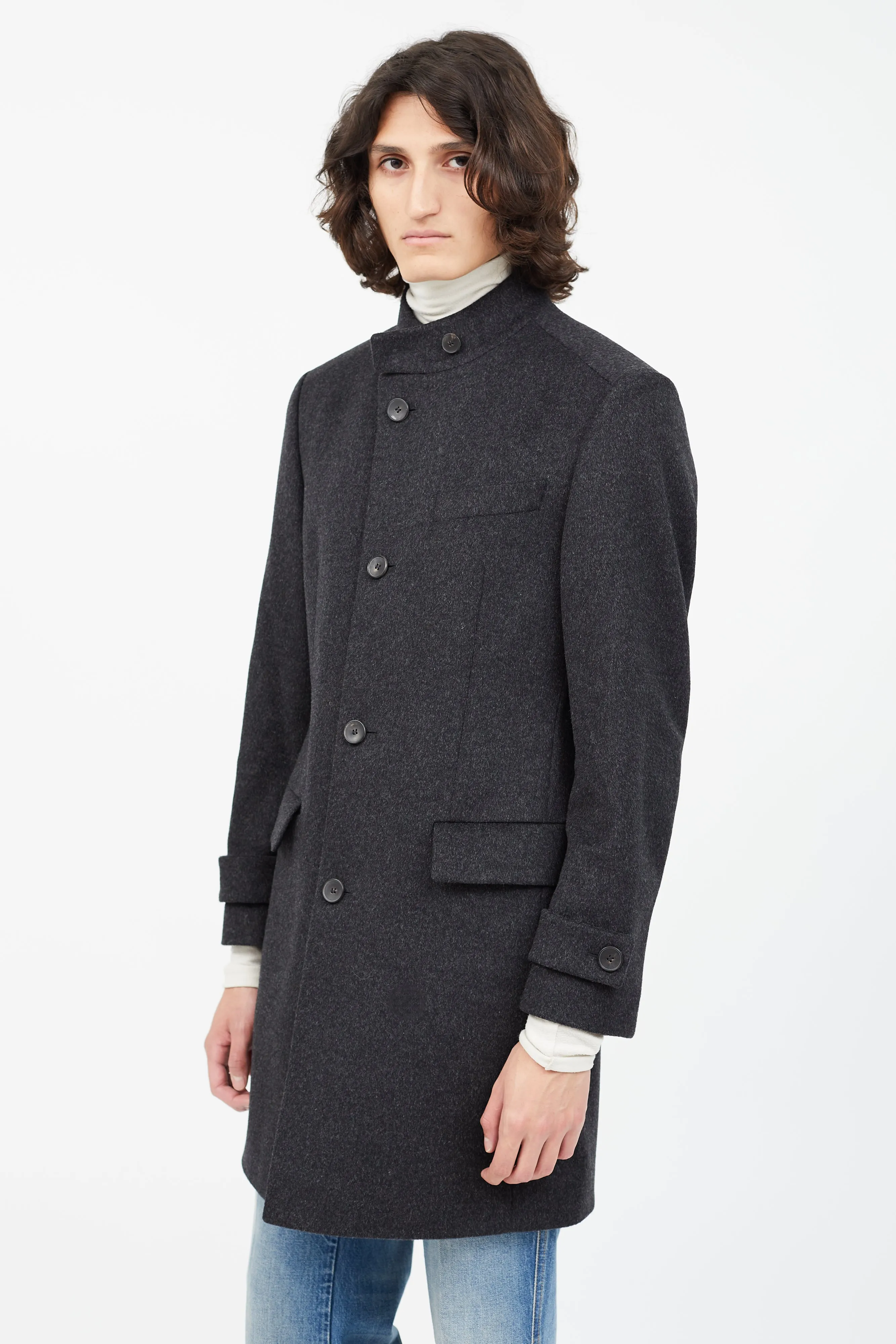 Dark Grey Wool Coat