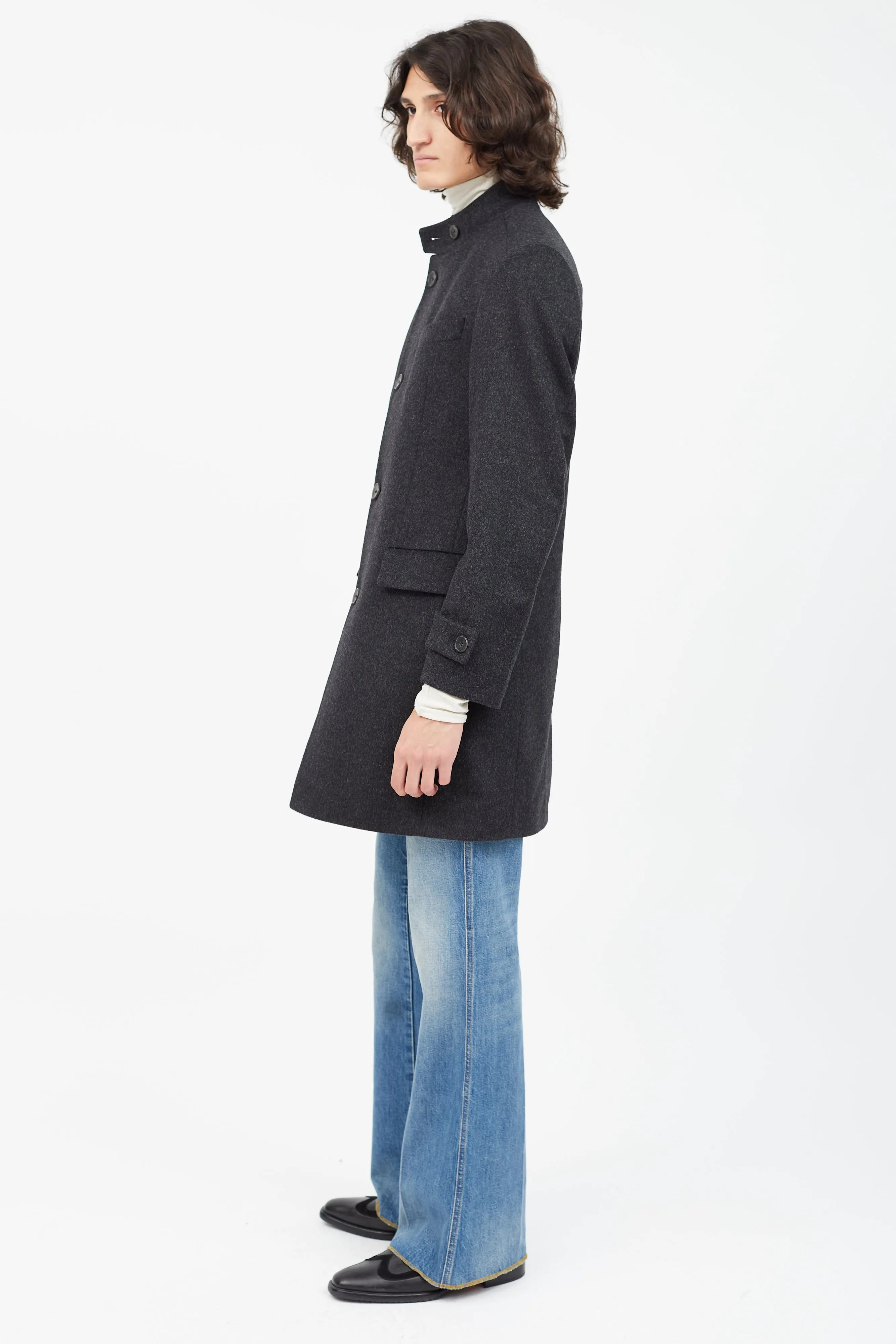 Dark Grey Wool Coat