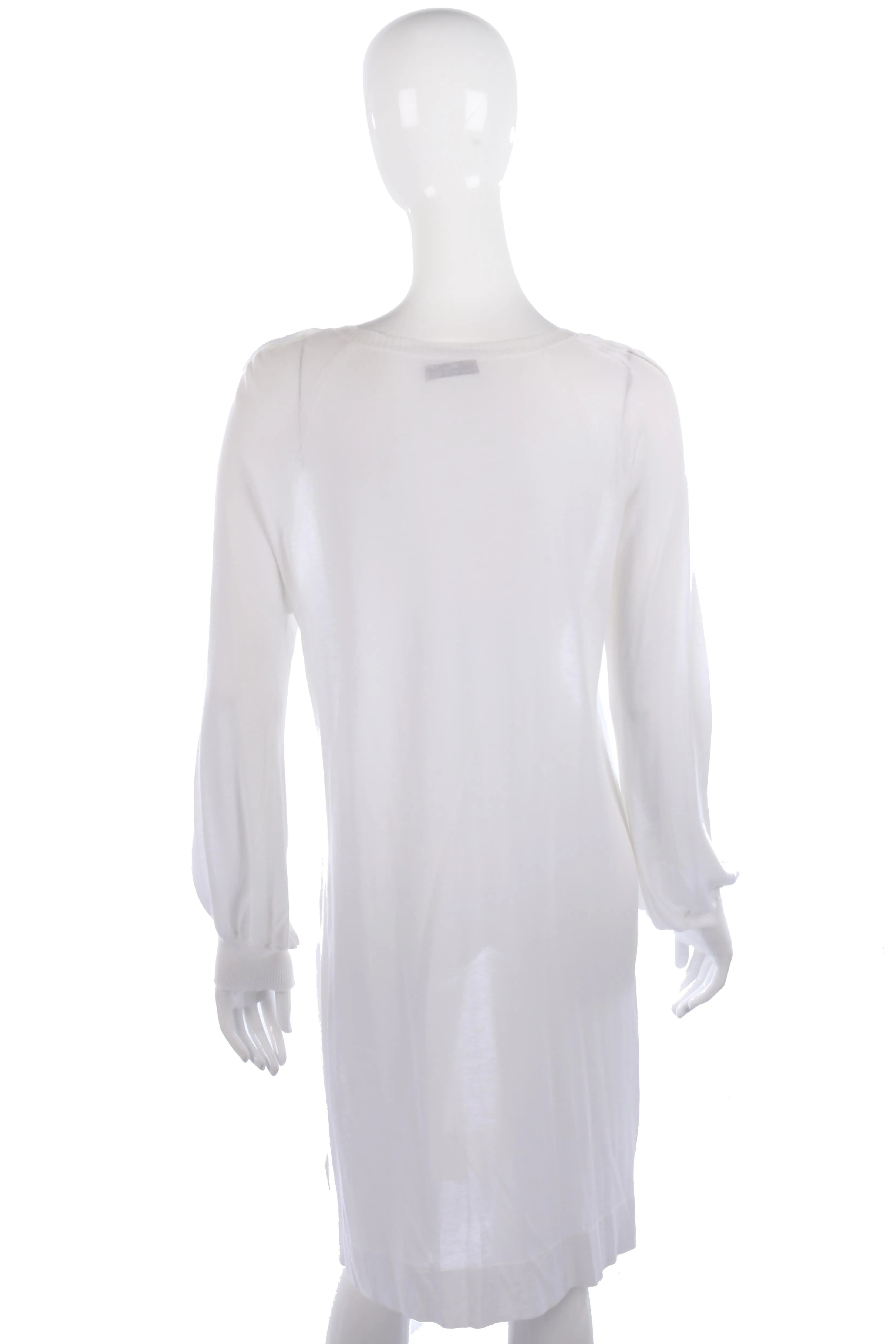 Day Birger white cotton knitted tunic dress size M